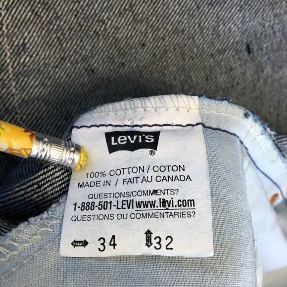 Vintage Levi's 619 Orange Tab Straight Leg Jeans 34X32 - Picture 8 of 12